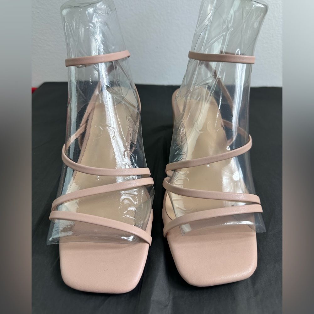 Light Pink Nude 2.5” Straps Heeled Sandals Women’s Shoes Sz 6.5 US Unbranded